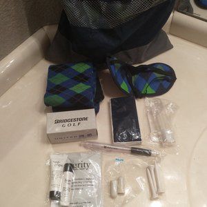 UNITED ESSENTIAL TRAVEL BAG +9 TRAVEL PACKET ITEMS
